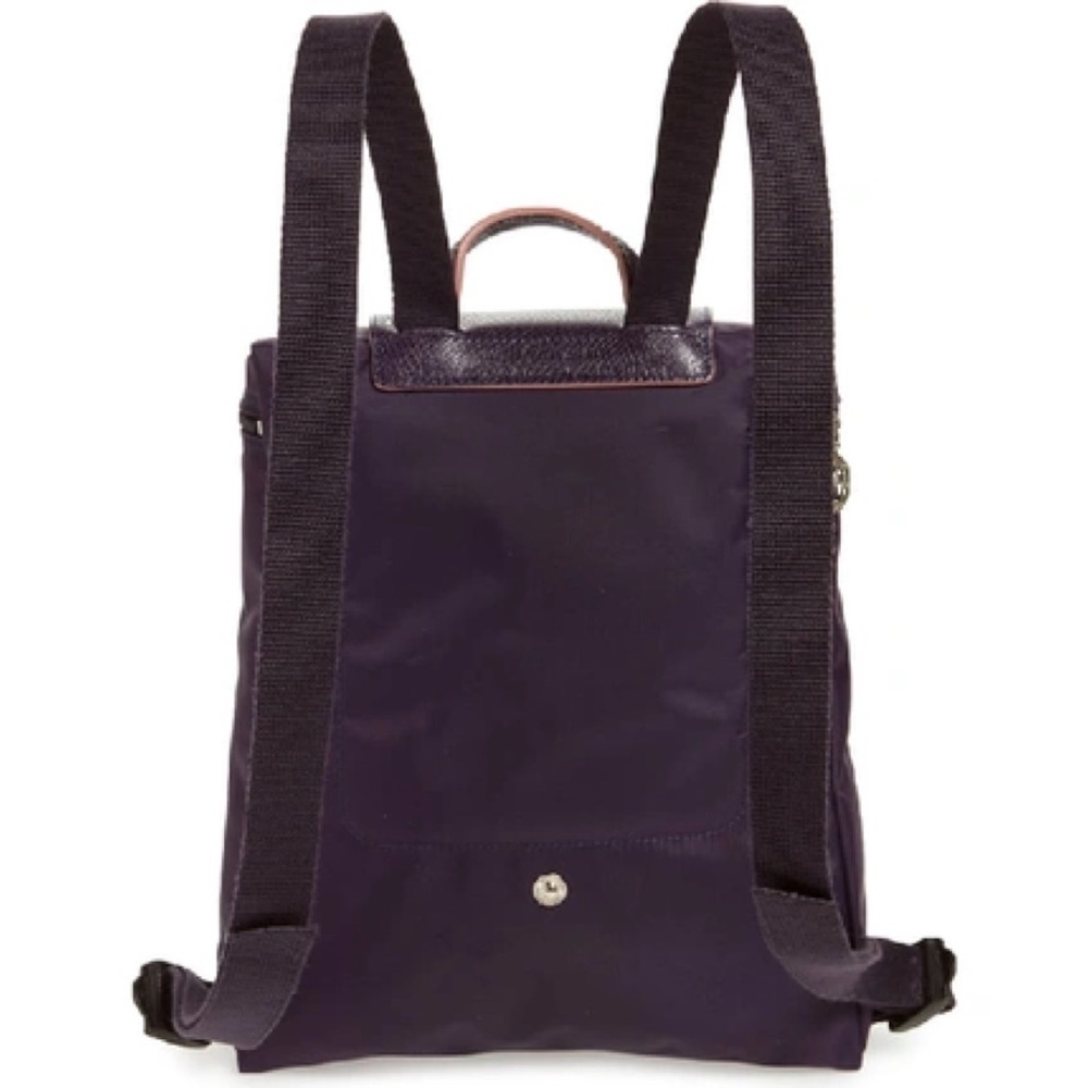 New Longchamp Le Pliage Club Backpack in Bilberry - Picture 4 of 8